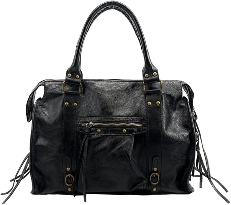 BorsaErisé® Erisé brillant SAC EN CUIR idéal pour la rentrée