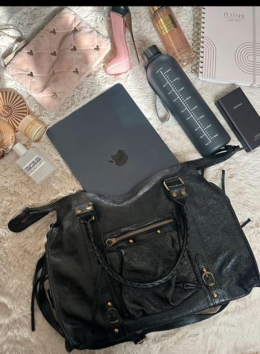 BorsaErisé® Erisé brillant SAC EN CUIR idéal pour la rentrée