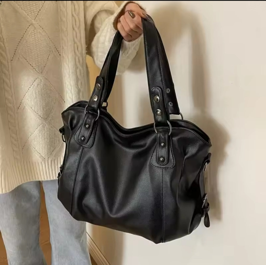 Sac a bandoulière a compartiments intérieur souple en Pu fermeture éclaire pour femme